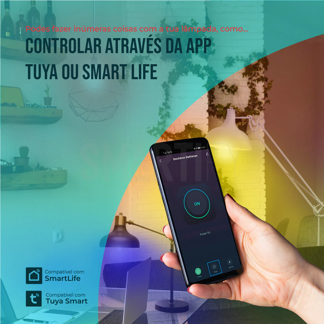 Lâmpada LED RGB - CCT (Cores + Branco) Inteligente E27 WiFi Smartify - Image 11