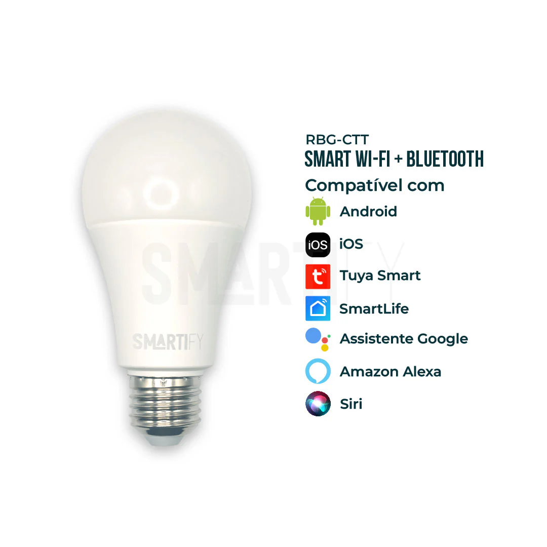 Lâmpada LED RGB - CCT (Cores + Branco) Inteligente E27 WiFi Smartify - Image 3