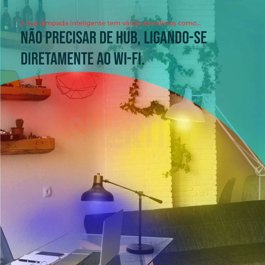Lâmpada LED RGB - CCT (Cores + Branco) Inteligente E27 WiFi Smartify - Image 8