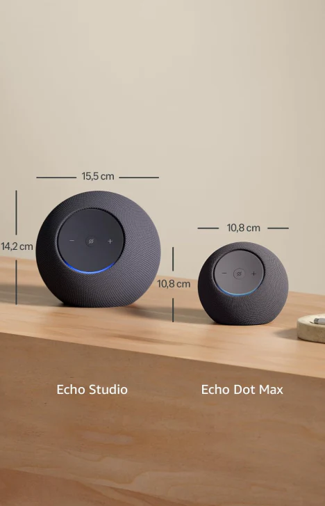 Amazon Alexa com som ambiente e hub integrado - Echo Dot Max (Cinzento/Preto) - Image 6