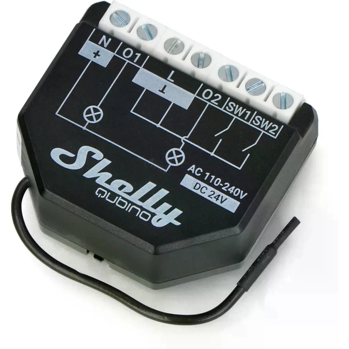 Shelly Qubino Wave 2PM - Módulo interruptor para automação Z-Wave c/ medição de energia 2 canais 10A - SHWAVE2PM - Image 4